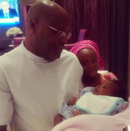 Atiku Abubakar pictured with his grand children