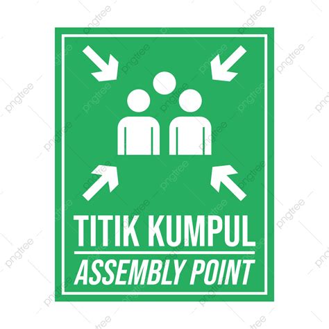 Assembly Point Vector Art PNG, Titik Kumpul Assembly Point, Titik ...