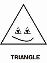 Triangles coloring pages sketch template