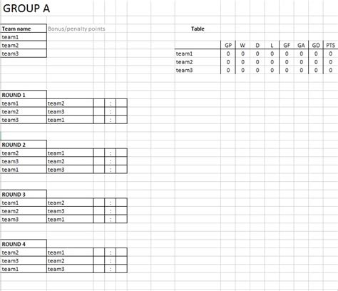 9 Free Sports Schedule Templates in MS Word and MS Excel