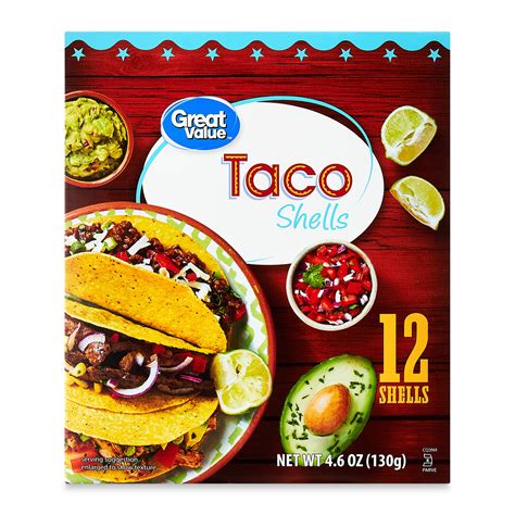 Great Value Taco Shells, 4.6 oz, 12 Count - Walmart.com