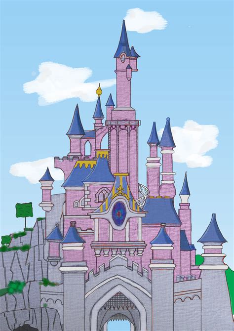 Sleeping Beauty Castle Drawing at GetDrawings | Free download