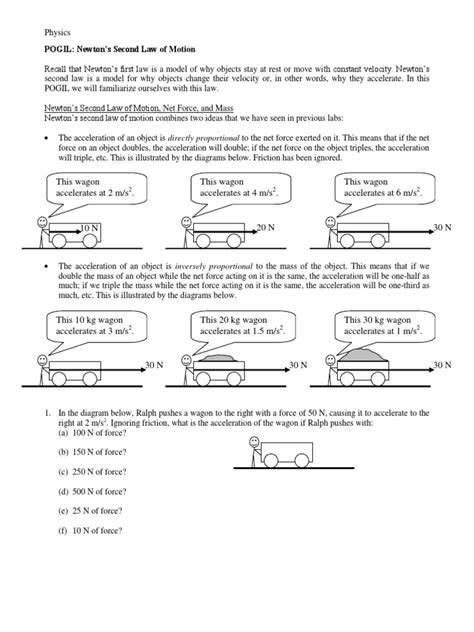 35 Newton's Second Law Of Motion Worksheet Answers - support worksheet