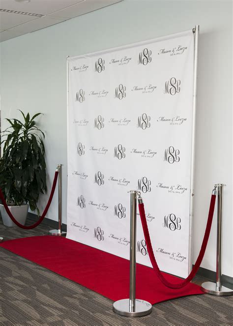 Step and Repeat Backdrop - Custom Monograms, Company Logos, Sponsor ...