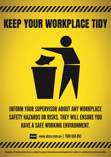 Tidy Workplace Safety Posters Safety Posters Australia | Images and Photos finder