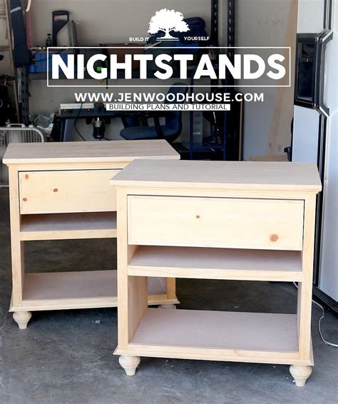 How To Build DIY Nightstand Bedside Tables