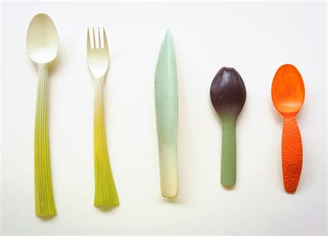 Chinese designer creates biodegradable utensils with corn starch | Vegetable design ...