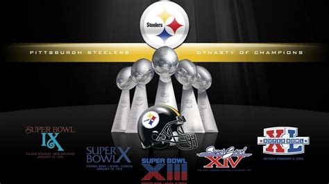 6 Time Superbowl Champions Steelers Desktop Wallpapers on WallpaperDog