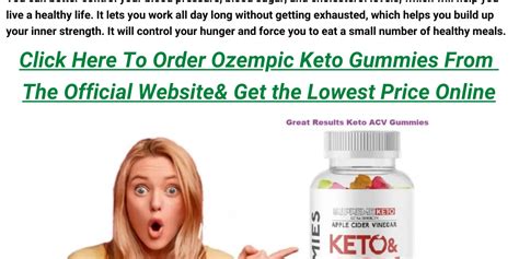 Ozempic Keto Gummies Does It Work - Infogram