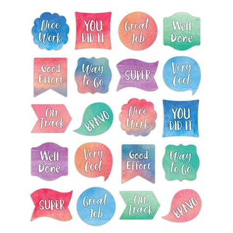 Watercolor Stickers - TCR8974 | Teacher Created Resources | Stickers