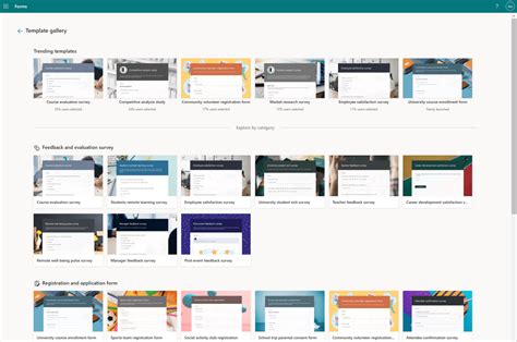 MICROSOFT FORMS HAS NEW TEMPLATES – 365NinjaCat