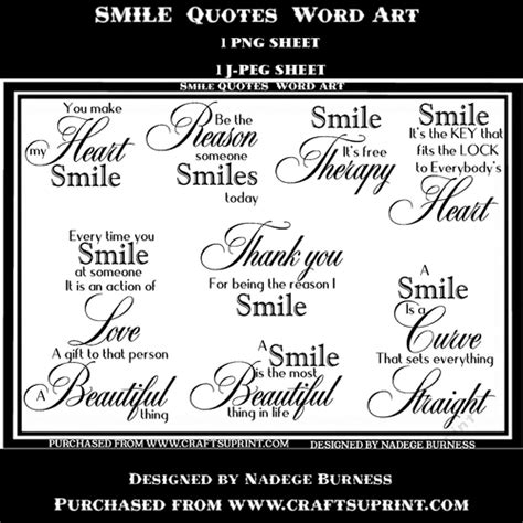 Smile Quotes Word art 1 - CUP969602_20051 | Craftsuprint