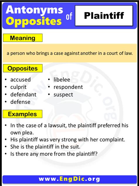 Plaintiff Meaning