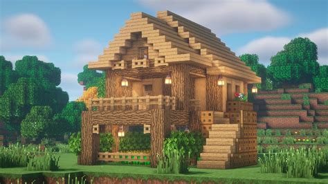 Building A Wooden House, Minecraft Buildings, House In The Woods, Oak, Mansions, House Styles ...