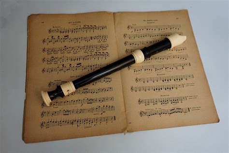 Sheet Music And Flute Free Stock Photo - Public Domain Pictures