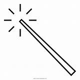 Magic Wand Coloring Page  Free magic wand For Kids sketch template