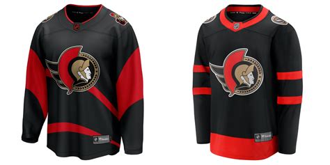 Sens new Reverse Retro vs. current Home Jerseys. : r/OttawaSenators