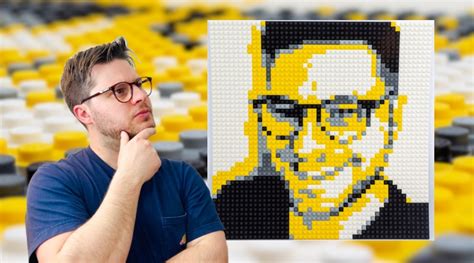 How to create a personalised portrait with the online LEGO Mosaic Maker