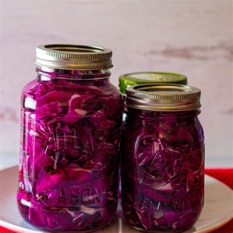 How to Ferment Your Own Red Cabbage Sauerkraut At Home In a Jar | The How-To Home