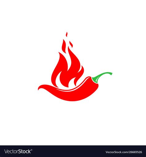 Chili pepper logo Royalty Free Vector Image - VectorStock