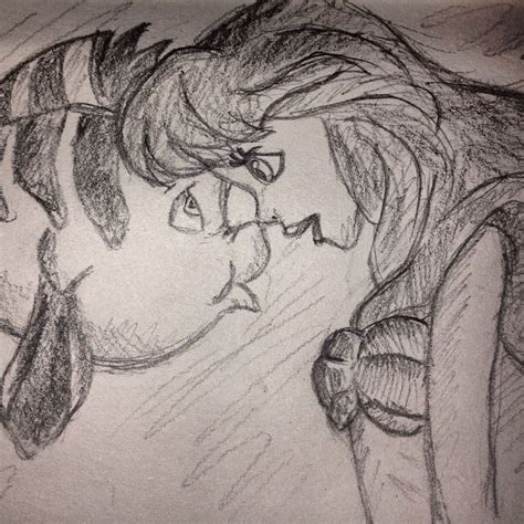 Ariel and flounder disney sketch