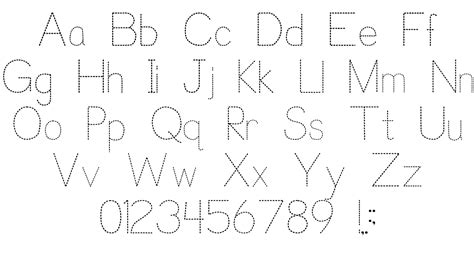 Tracing Letters Font - TracingLettersWorksheets.com