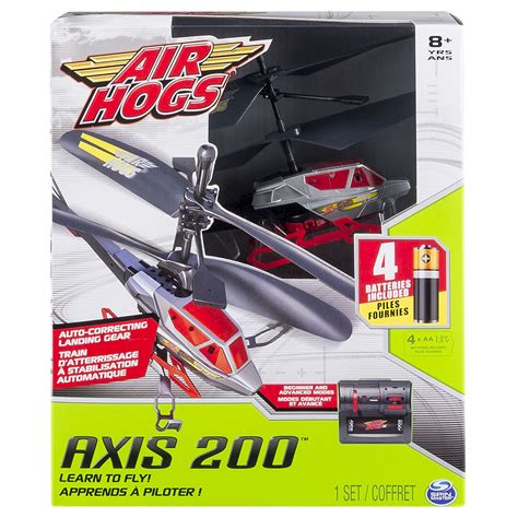 Air Hogs Axis 200 RC Helicopter with Batteries Red | Walmart Canada