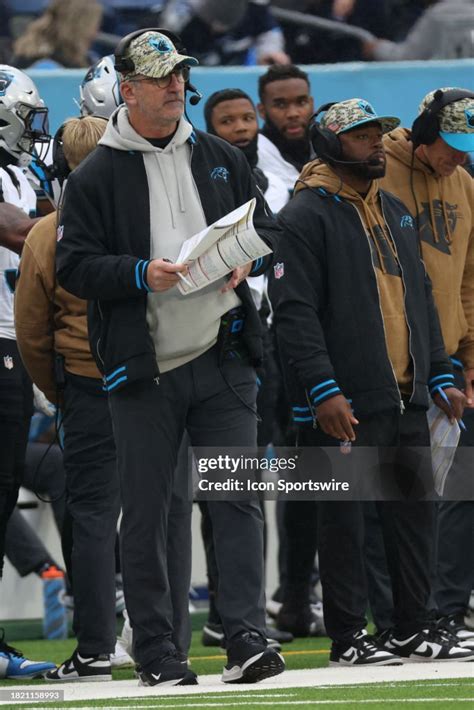 Carolina Panthers head coach Frank Reich watches from the sideline ...