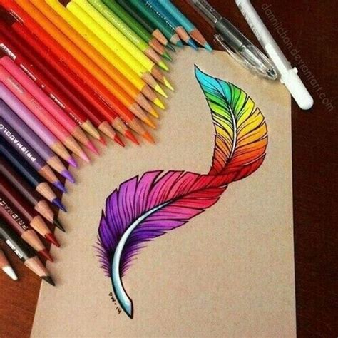 40 Creative And Simple Color Pencil Drawings Ideas