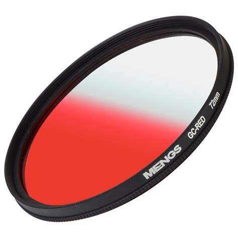 MengsPhoto | MENGS® 72mm Graduated RED Lens Filter With Aluminum Frame ...