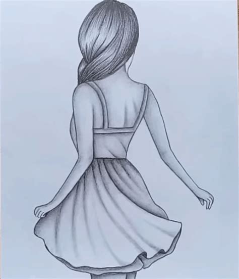 girl from behind | Hipster drawings, Girl drawing sketches, Drawings