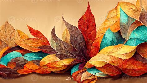 autumn abstract background with organic lines and textures on white background. Autumn floral ...