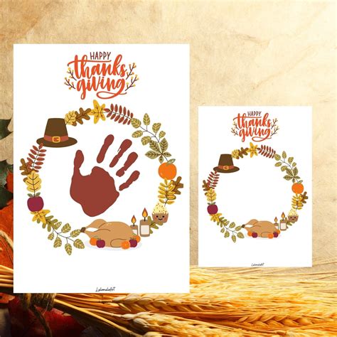 Happy Thanksgiving Handprint Craft Printable Handprint Art - Etsy