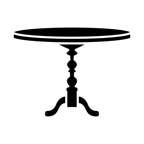 Round table icon vector sign and symbols 16892323 Vector Art at Vecteezy