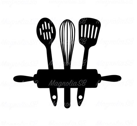 Kitchen Utensils Svg Dxf Cooking Svg Kitchen Décor PNG - Etsy