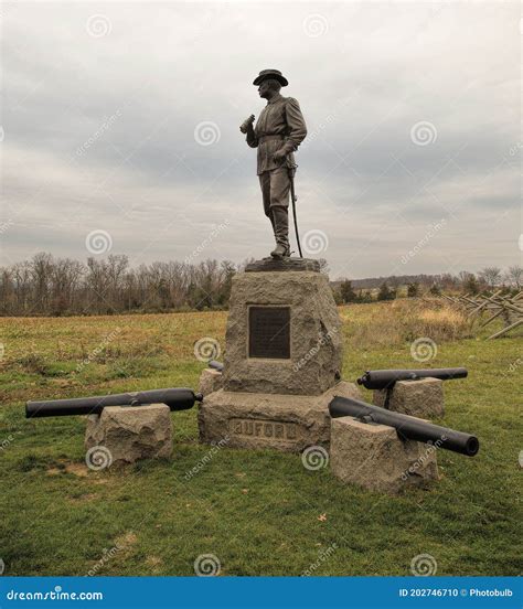 Maj. Gen. John Buford Statue On Gettysburg Battlefield Stock Photo | CartoonDealer.com #202746710