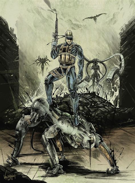 Mgs4 Old Snake Metal Gear Solid, Illustration, Cool - Metal Gear Solid ...