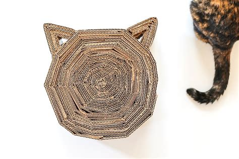 DIY Cardboard Cat Scratcher – Salty Canary