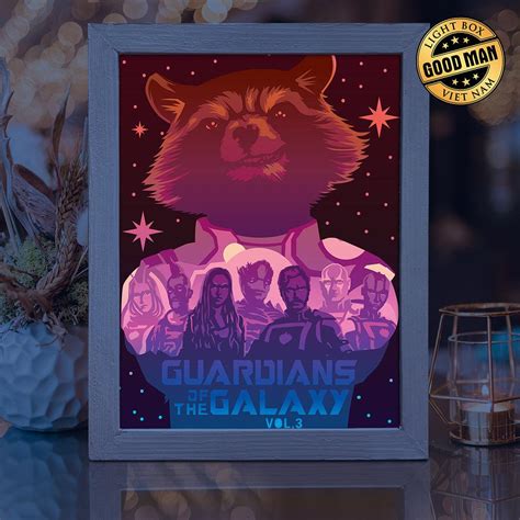 Guardians of the Galaxy Vol. 3 – Paper Cut Light Box File - Cricut File - 20x26cm - LightBoxGoodMan