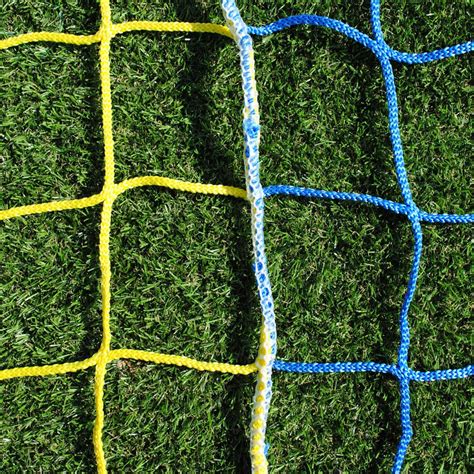 Two Colour Vertical Striped Standard Nets for 11-A-Side Senior Football ...