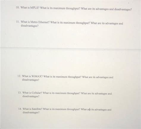 Solved 1. Provide a list of WAN topologies and their | Chegg.com