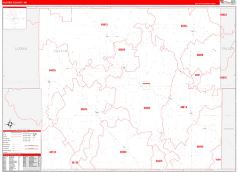 Maps of Custer County Nebraska - marketmaps.com