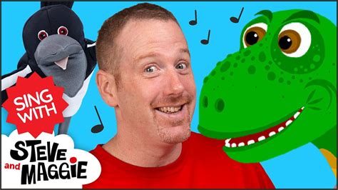 Steve and Maggie Dinosaur Song for Kids | Songs for kids | Sing with Steve and Maggie - YouTube