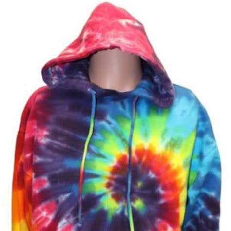 Rainbow Tie Dye Hoodie - Etsy