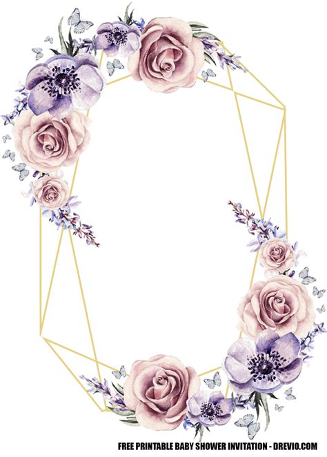 FREE Lavender Rose Wedding Invitation Templates | Download Hundreds ...