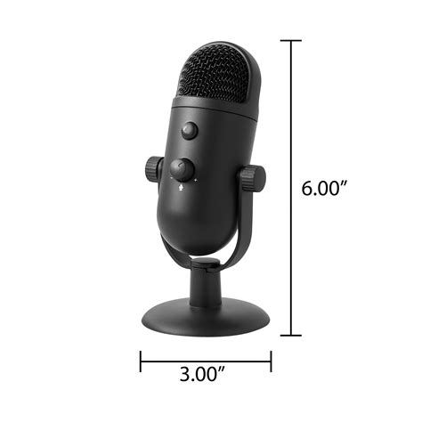 onn. USB Dual-Pattern Microphone - Walmart.com