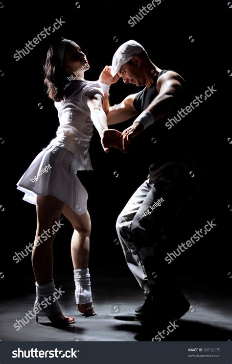 Salsa Dancing Couple On Move Stock Photo 36732175 - Shutterstock