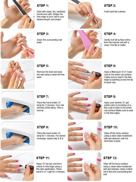 Gel Nail How-To | Gel nail tutorial, Gel nails diy, Diy acrylic nails