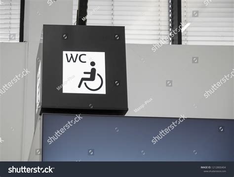 Bathroom Sign Handicapped People Male Female Stock Photo 1212800404 | Shutterstock