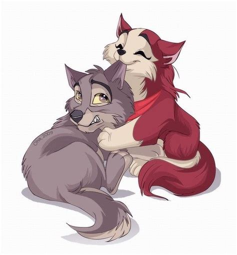 Anime digital art of puppy Balto and Jenna | Cartoon dog drawing, Disney fan art, Anime wolf